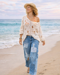 Saltwater Story- Up-cycled Blue Jeans
