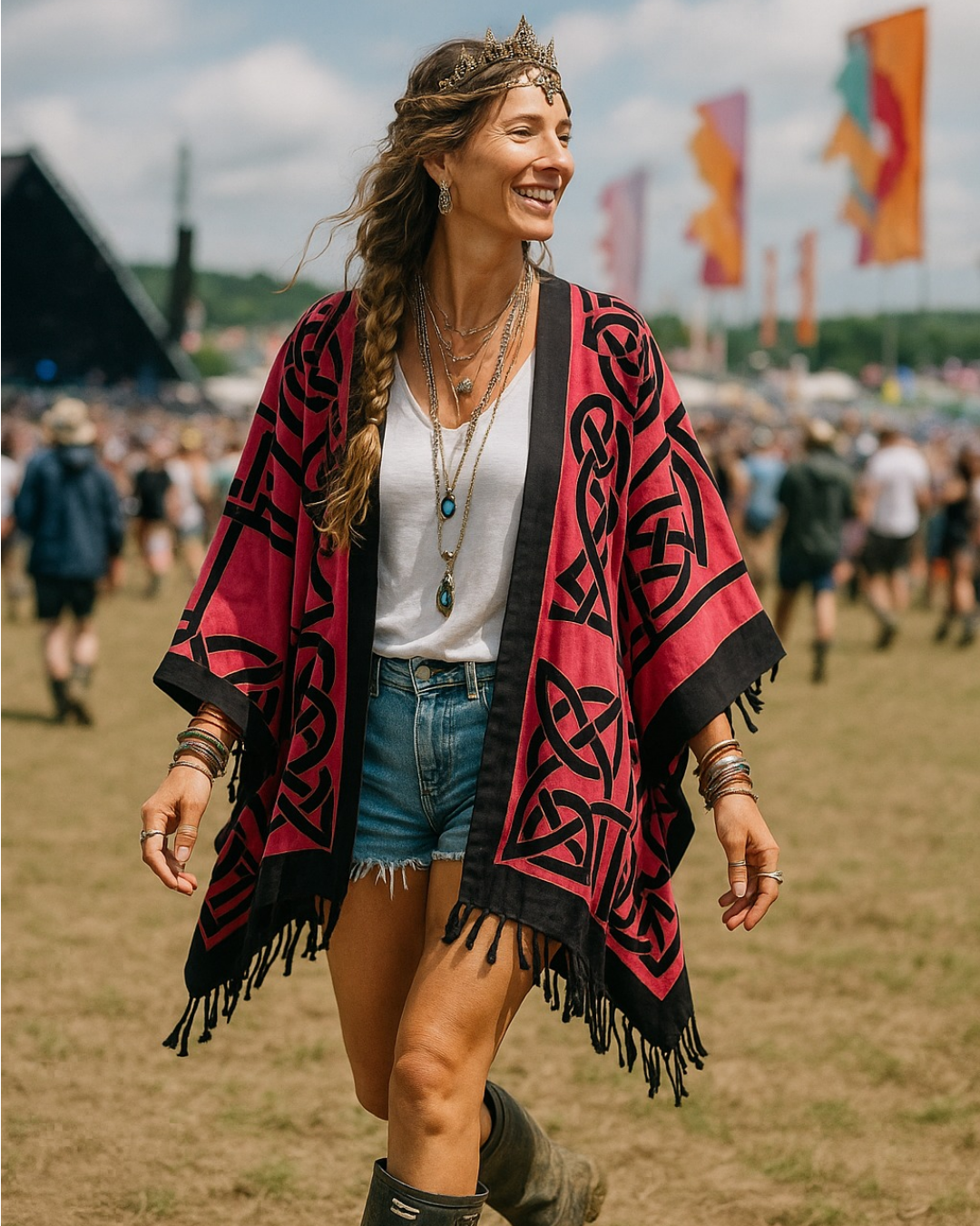 Scarlet -  Kimono style jacket