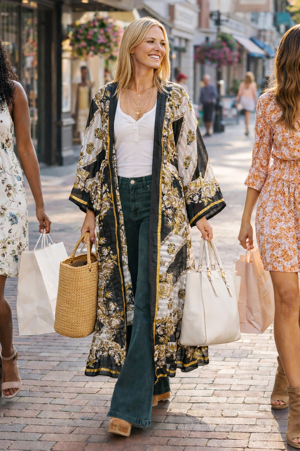 Paris - Long kimono robe