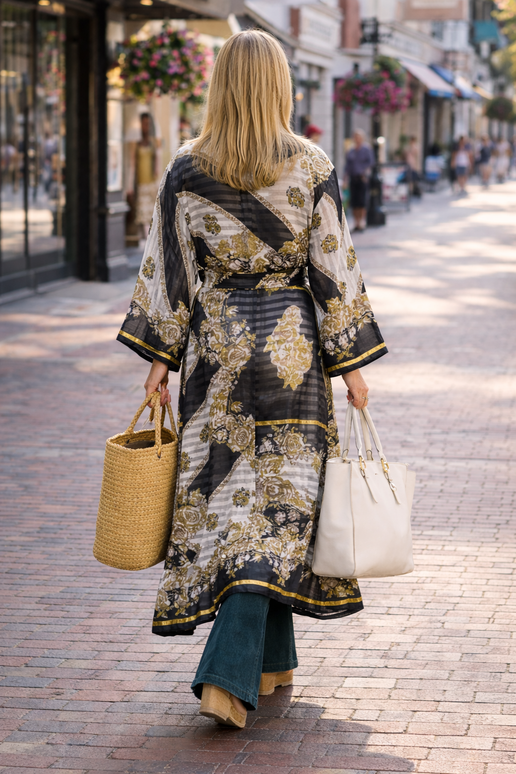 Paris - Long kimono robe