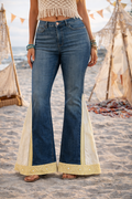 Fern and Tide - Up-cycled boho flared jeans