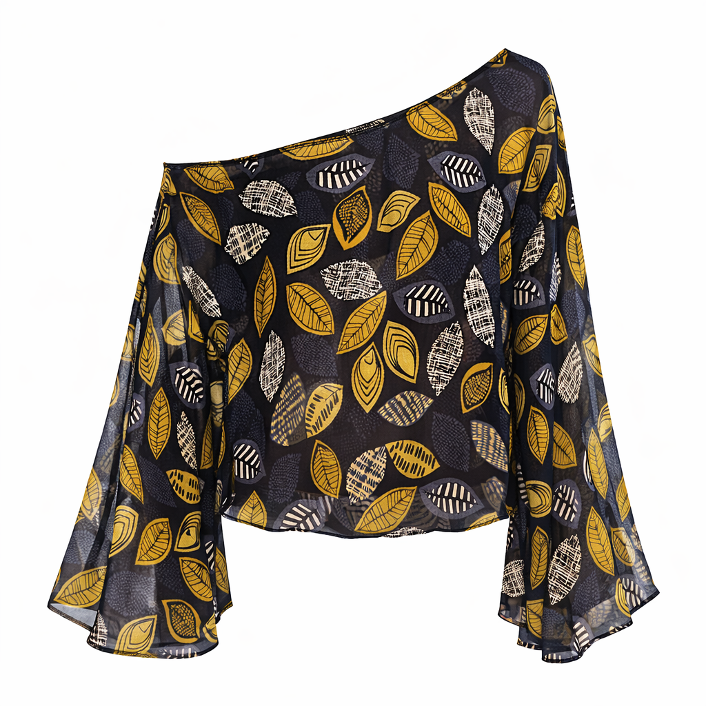 Indigo Fern - Bell sleeve top
