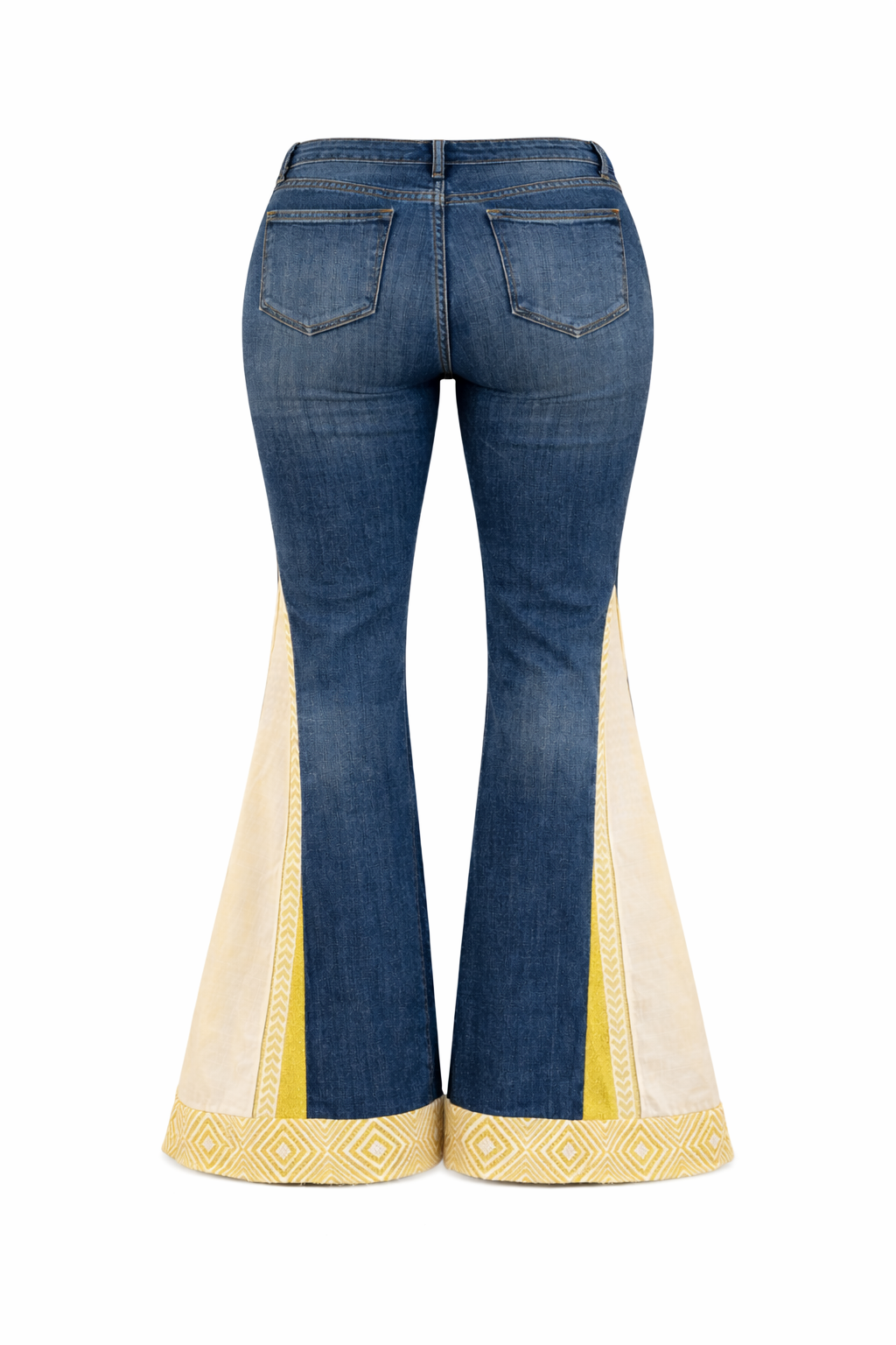 Fern and Tide - Up-cycled boho flared jeans