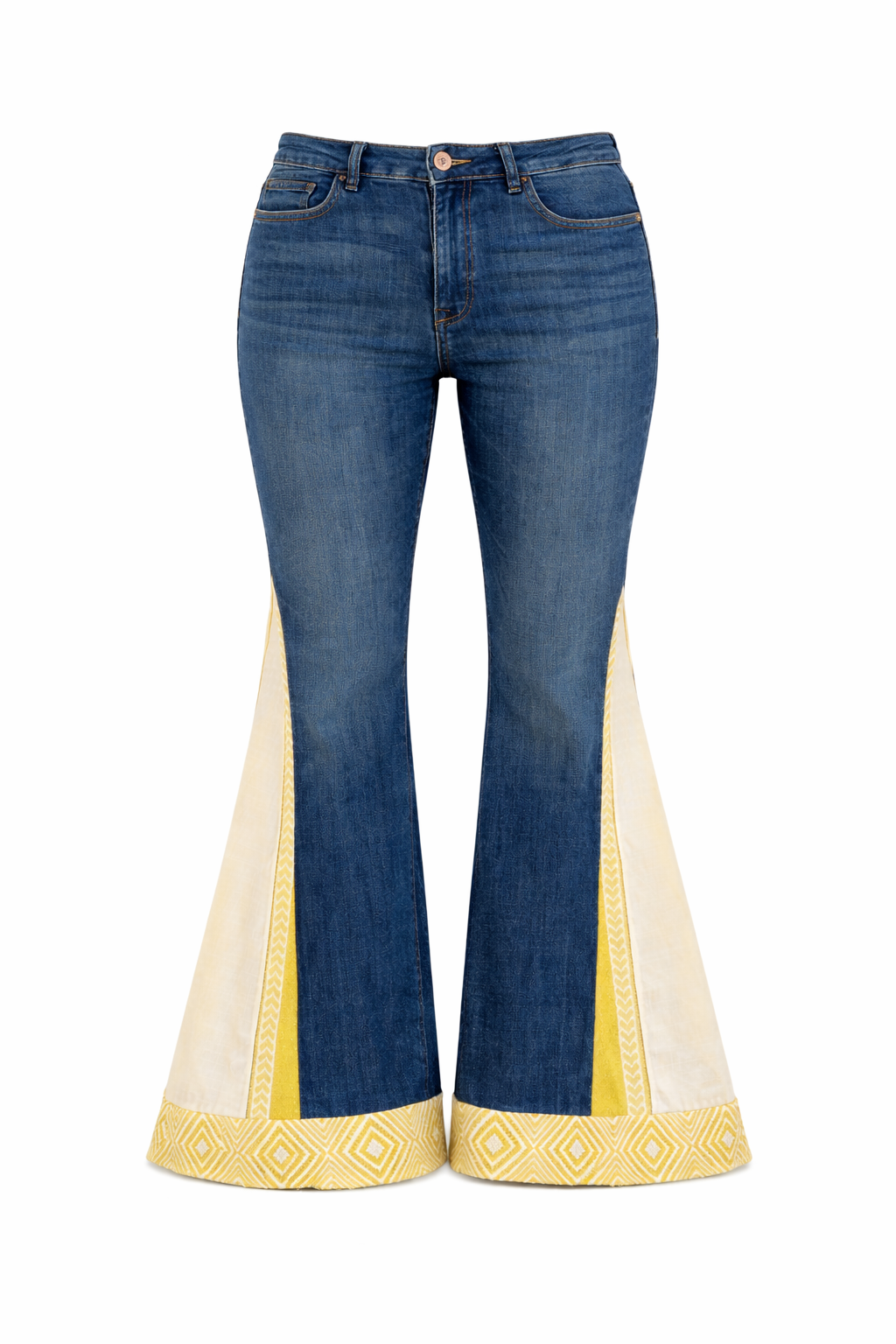 Fern and Tide - Up-cycled boho flared jeans