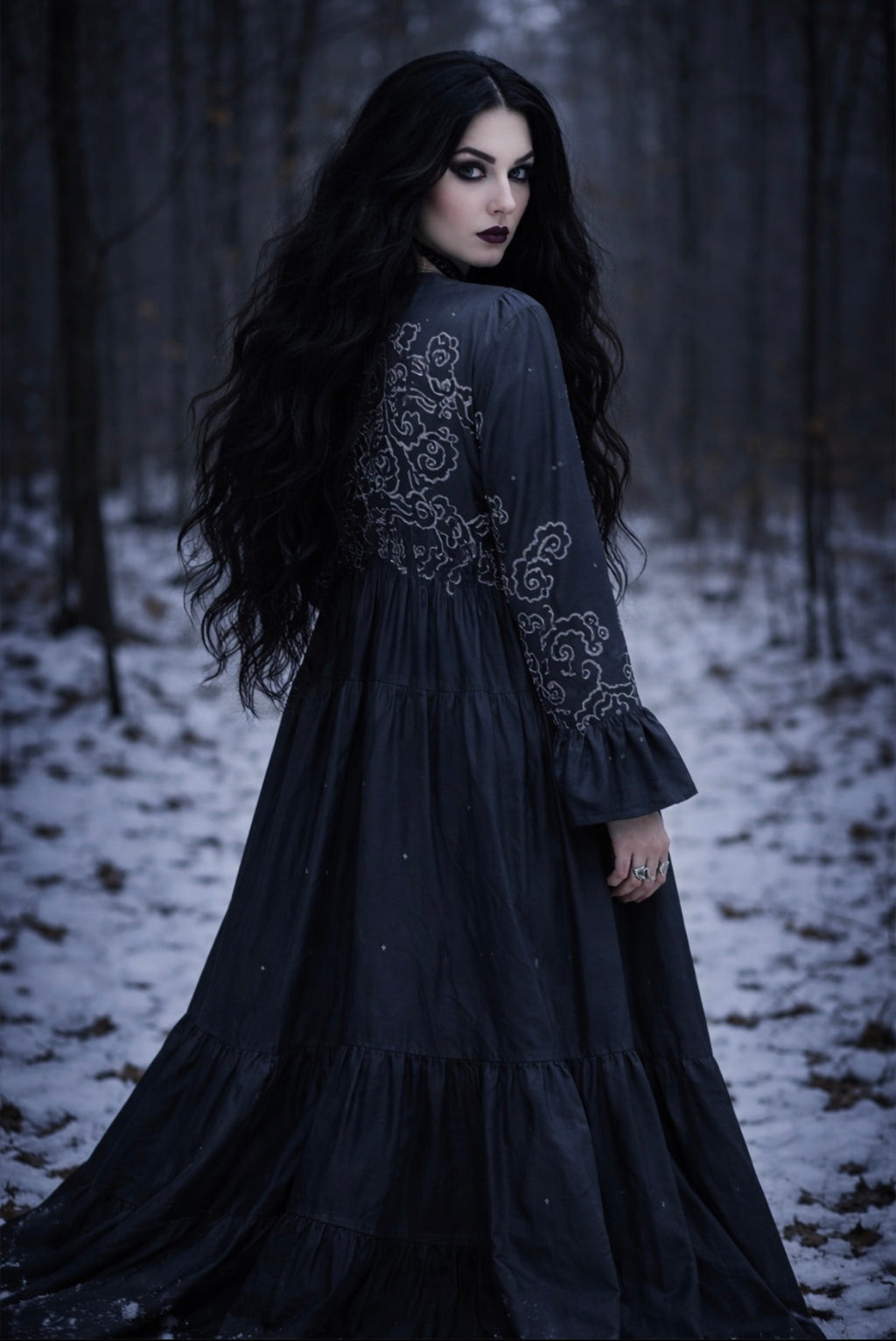 Nightshade - long kimono robe