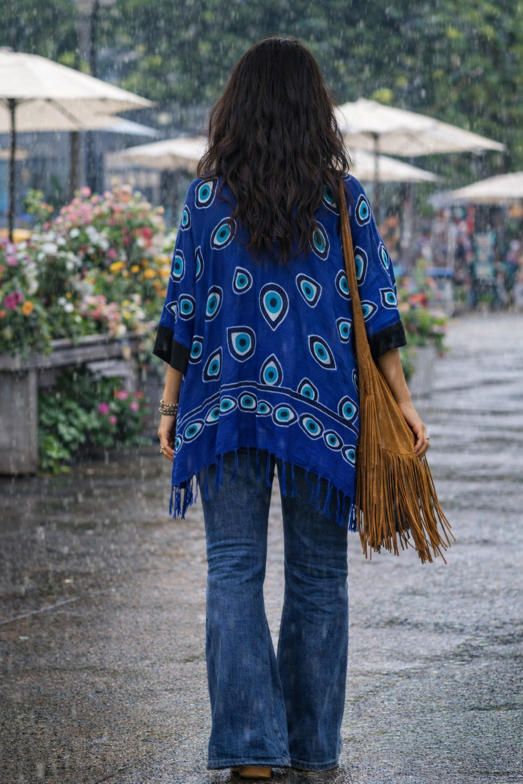 Nazar - Blue kimono style jacket