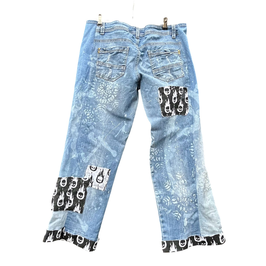 Custom Jeans with skulls
