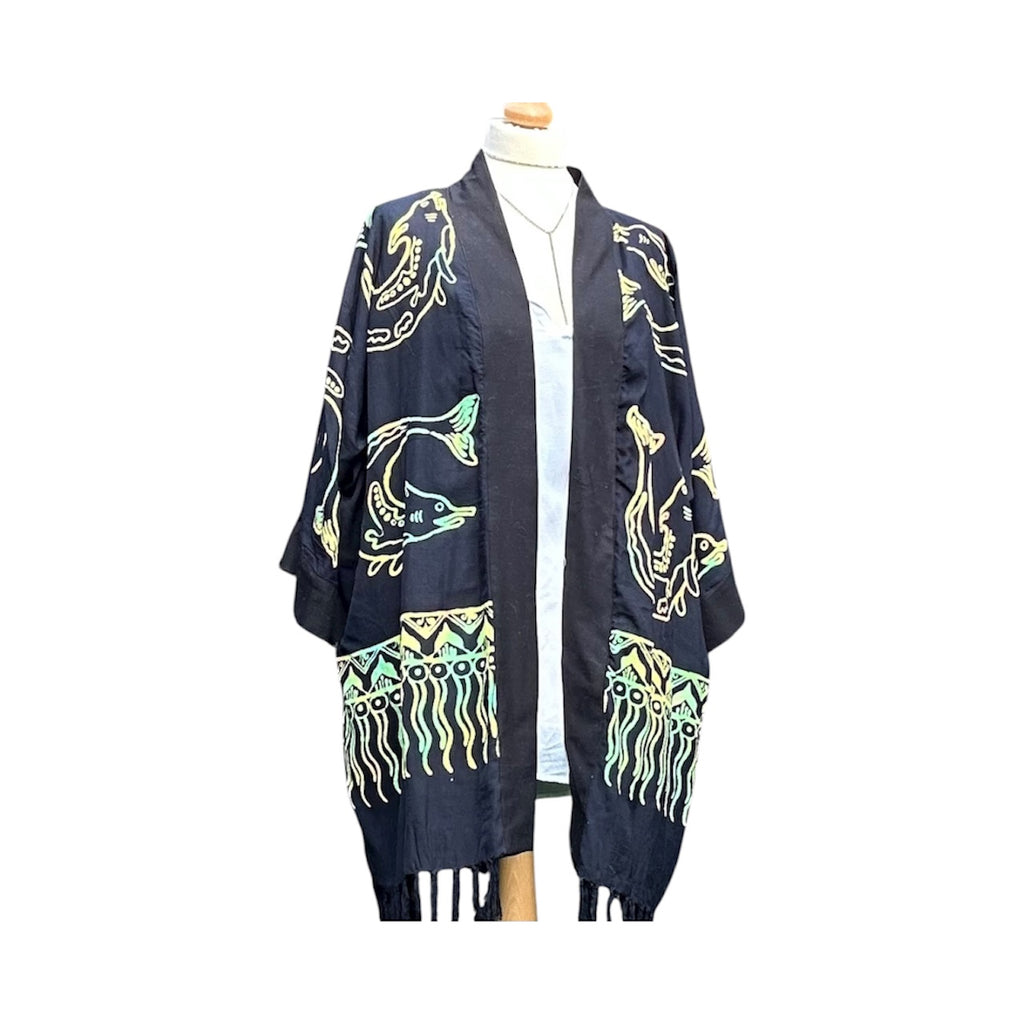 Morrocco - black kimono jacket