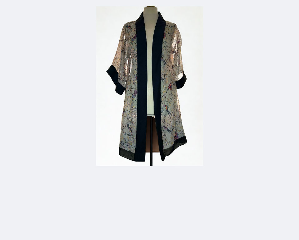 Indonesia - sheer Kimono style jacket